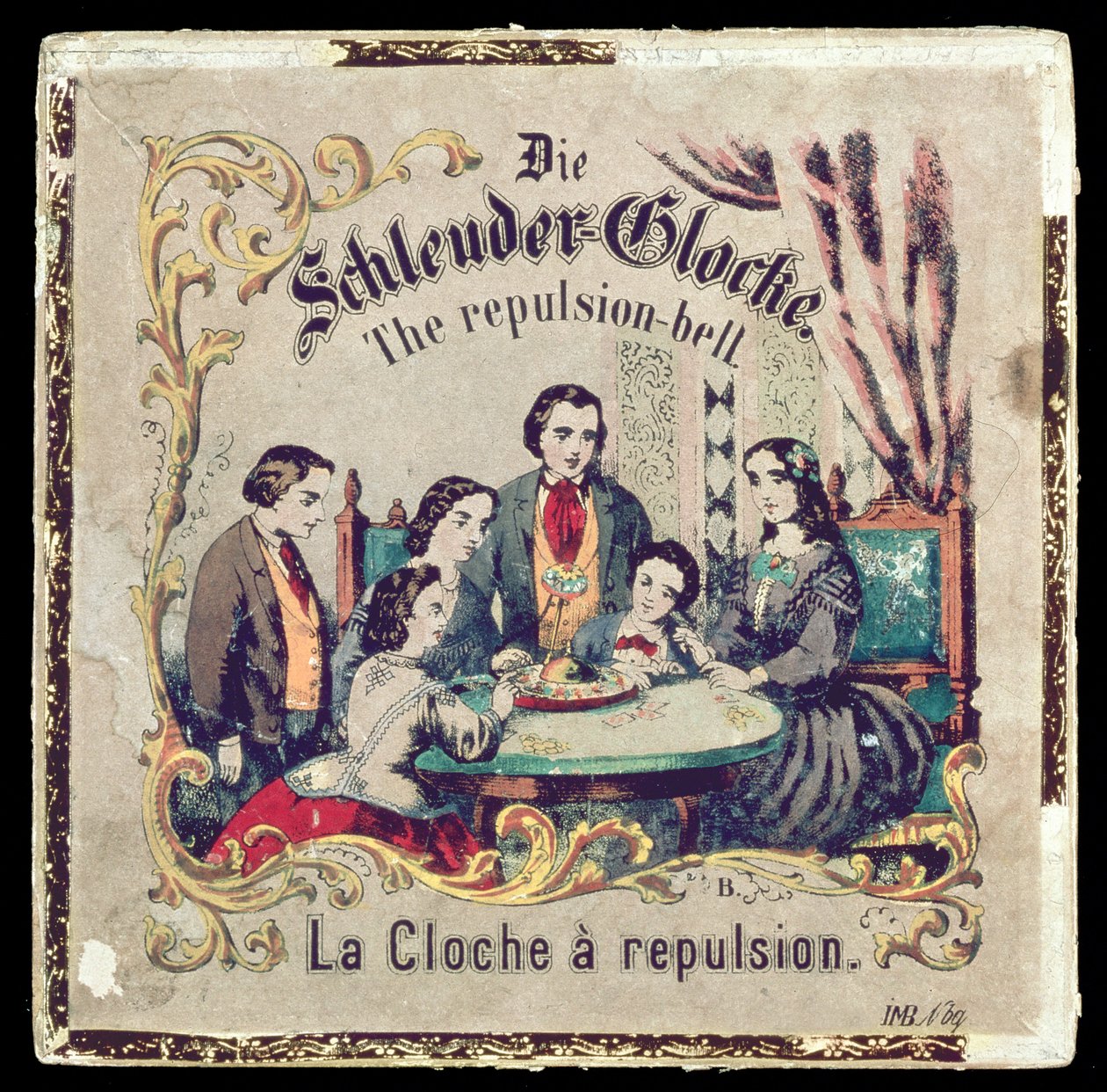 Die Schleuder Glocke - De afstotingsbel - La Cloche a repulsion, ca. 1860, gemengde media door Unbekannt Unbekannt