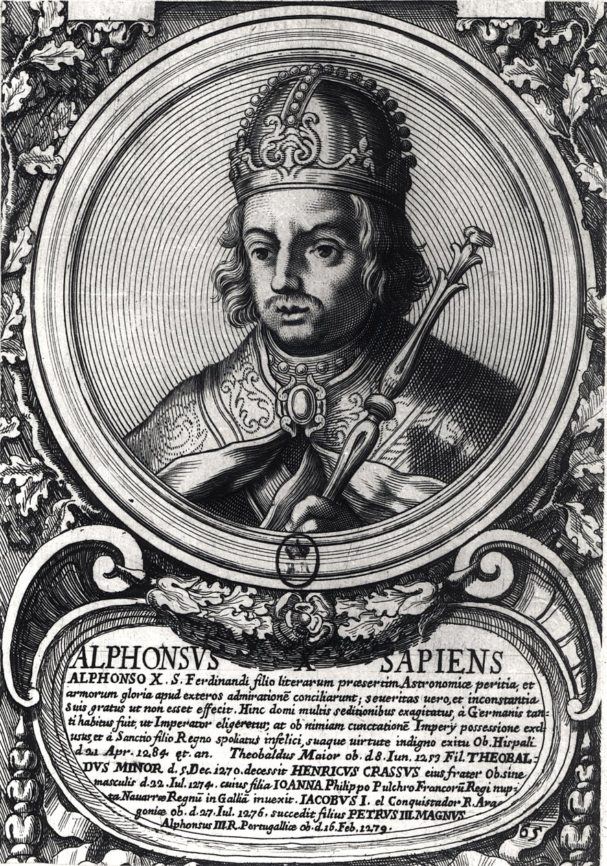 Portret van Alfonso X (1221-84) 