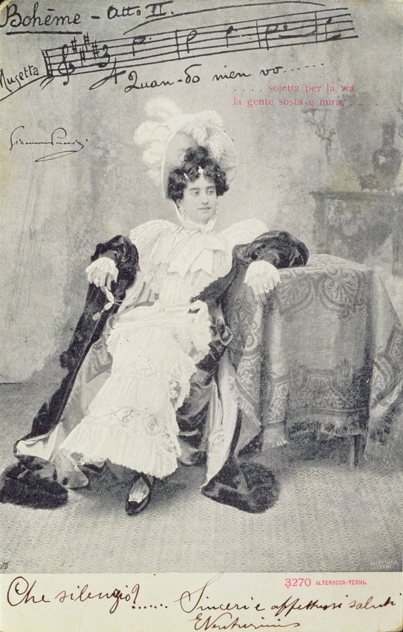 Scène uit Act II van de opera 