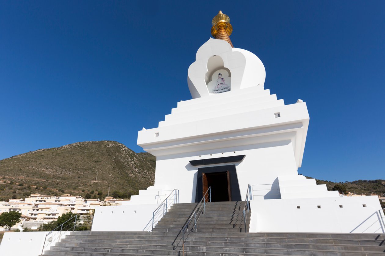 Stupa, Benalmadena Pueblo, Spanje door Unbekannt Unbekannt