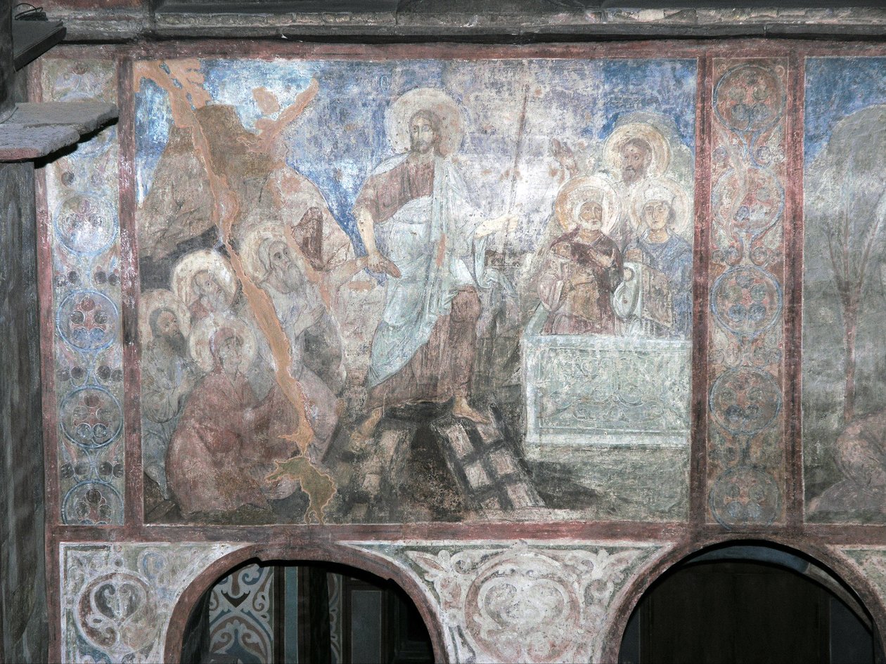 De afdaling van Christus in de hel door Unbekannt Unbekannt
