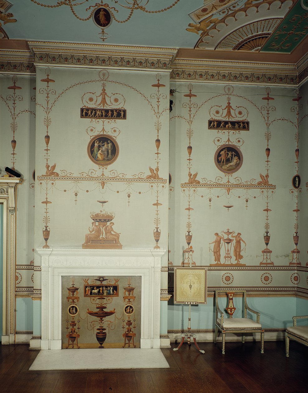 De Etruskische Kamer, Osterley Park, Middlesex door Unbekannt Unbekannt