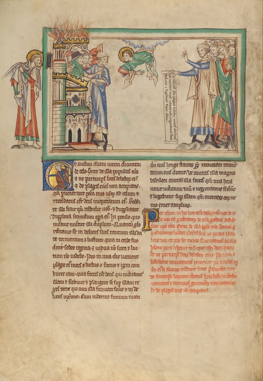 Het volk van God verlaat Babylon en kooplieden betreuren Babylon door Unbekannt Unbekannt