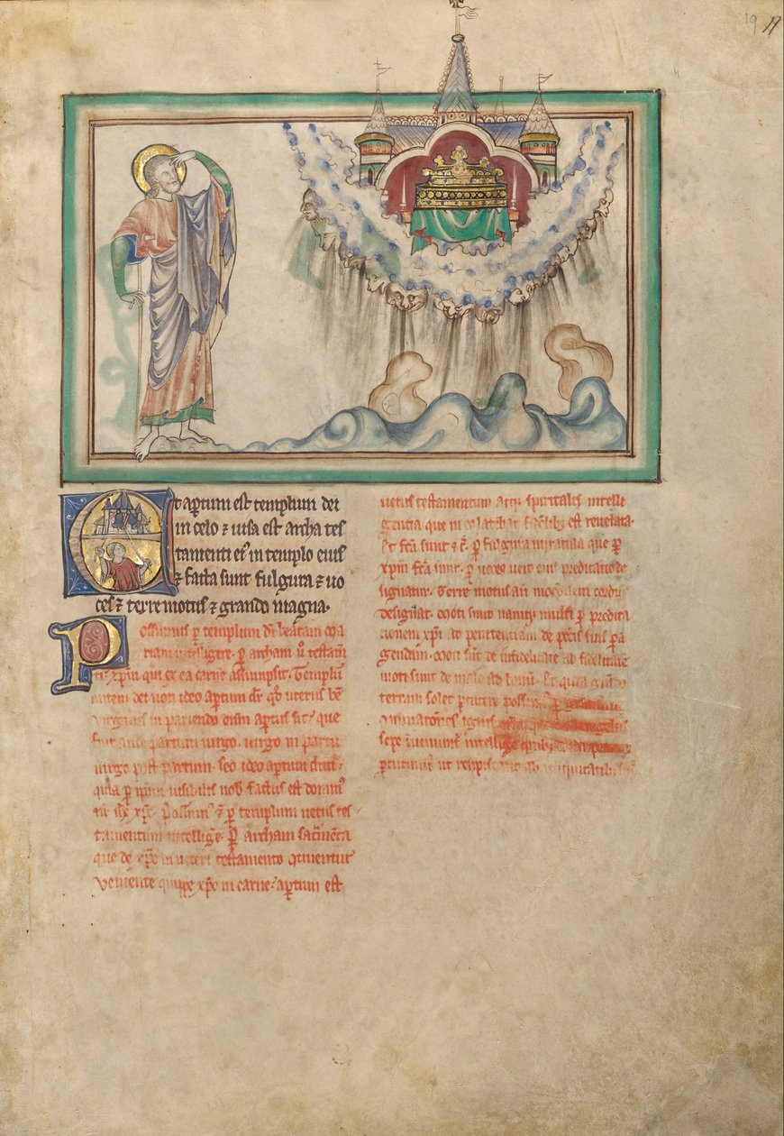 De tempel van God met de tabernakel in de lucht door Unbekannt Unbekannt