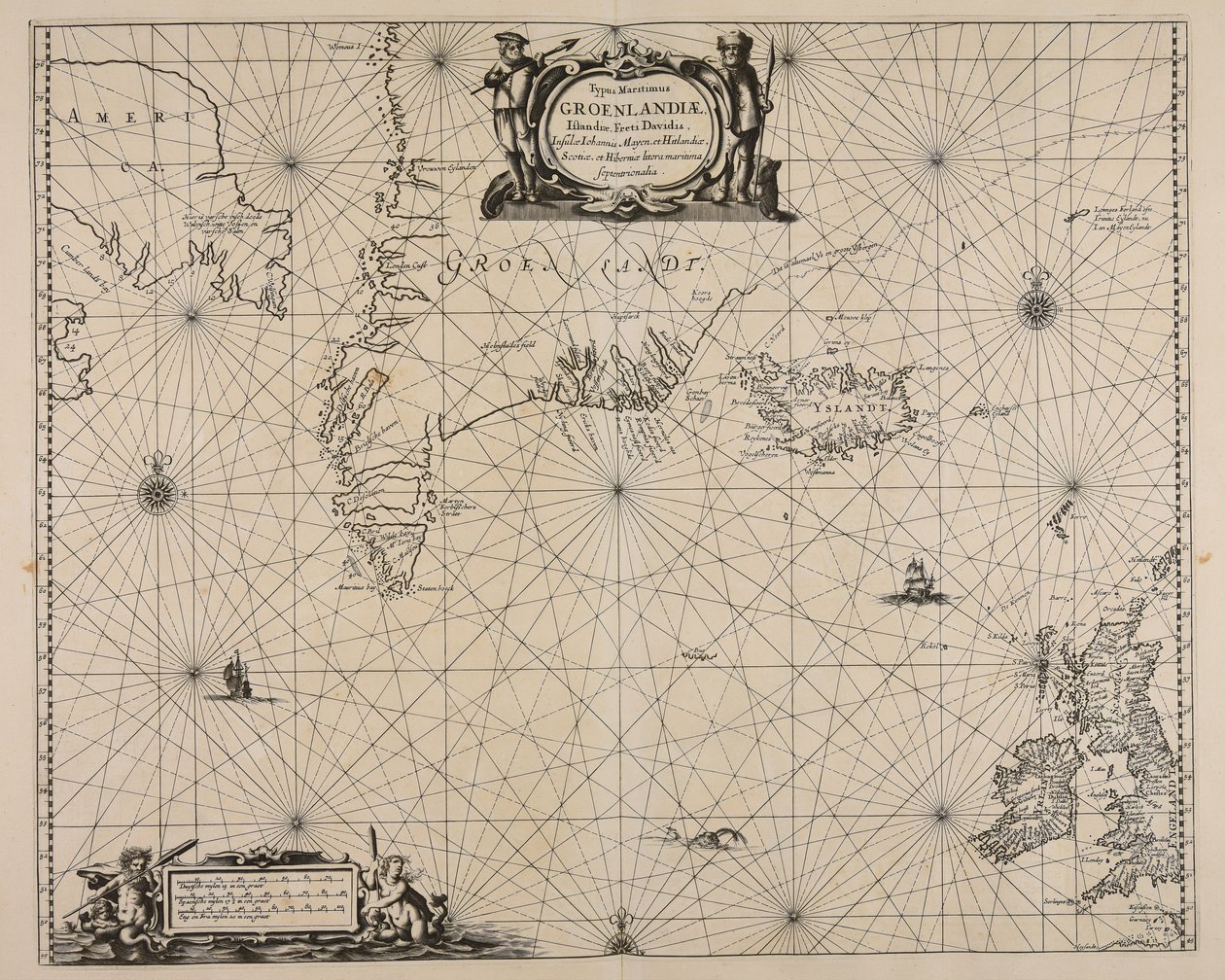 Typus maritimus Groenlandiae, Islandiae, Freti Davidis, Insulae Iohannis Mayen et Hitlandiae, Scotiae et Hiberniae litora maritima septentrionalia door Unbekannt Unbekannt
