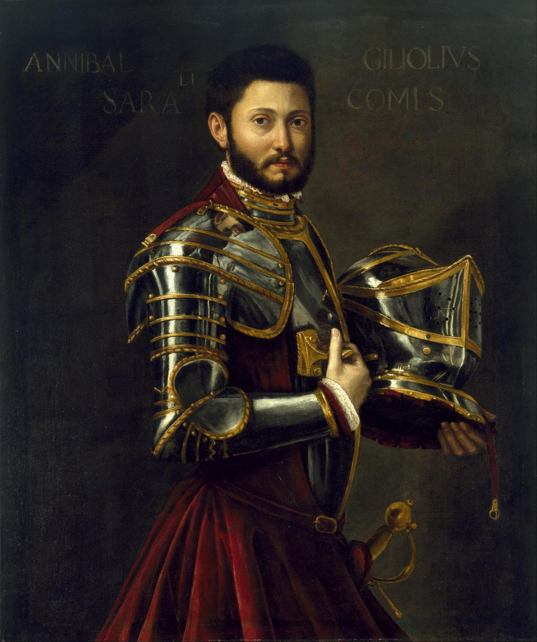 Portret van een man door Unbekannt Unbekannt