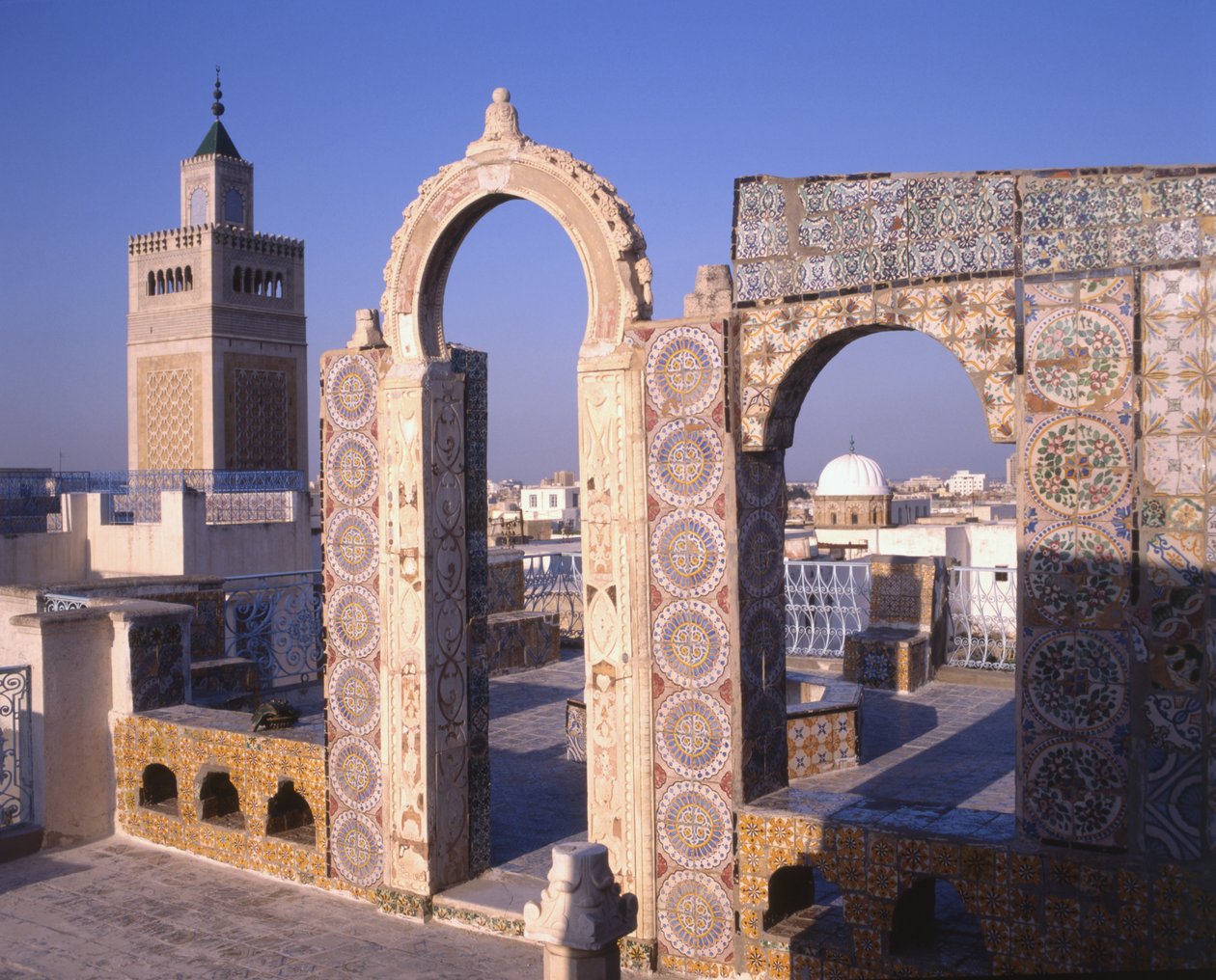Uitzicht op Tunis vanuit het Palais d