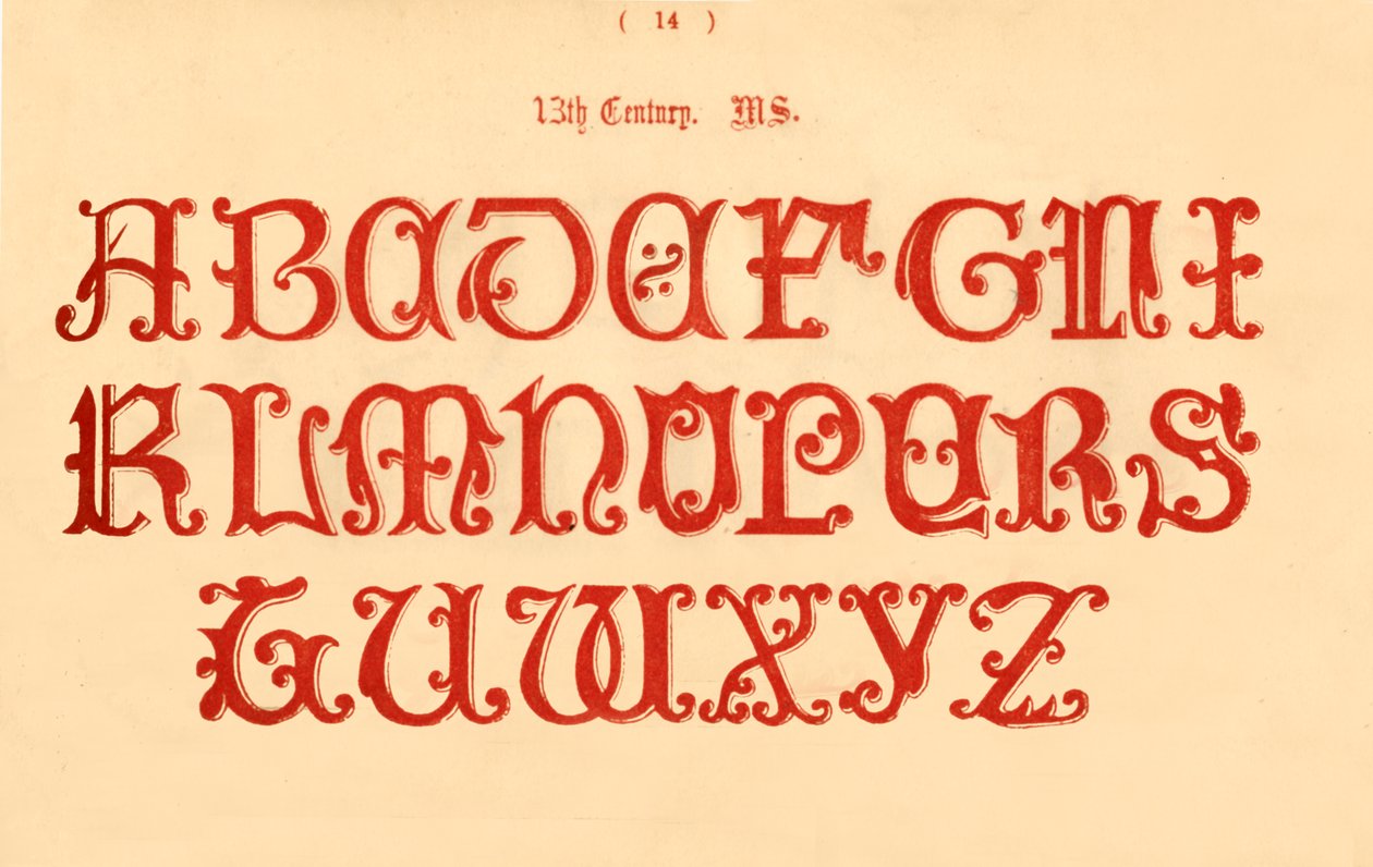 13e eeuw. MS., 1862 door Unbekannt