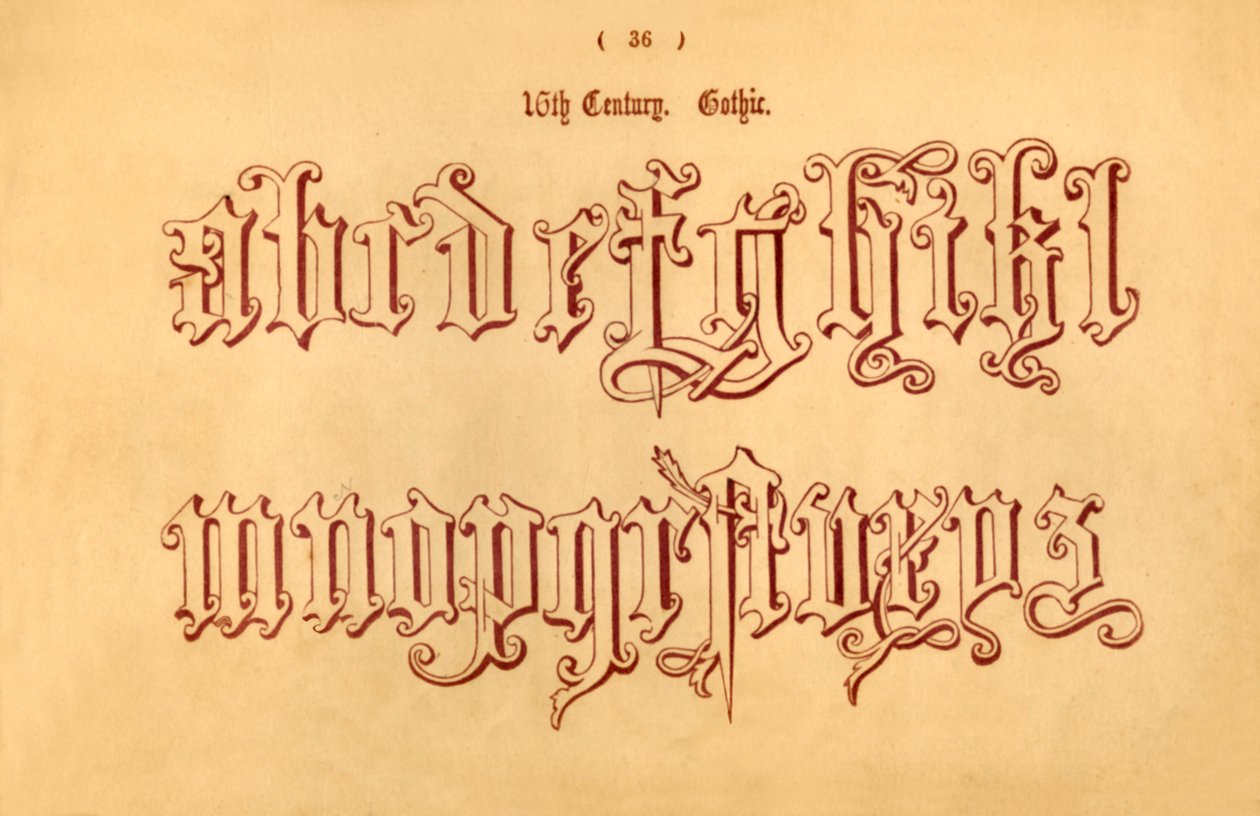 16e eeuw. Gotisch, 1862 door Unbekannt