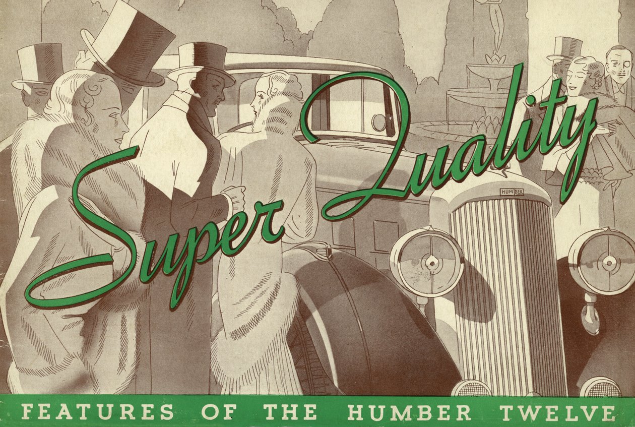 1934 Humber Twelve verkoopbrochure door Unbekannt