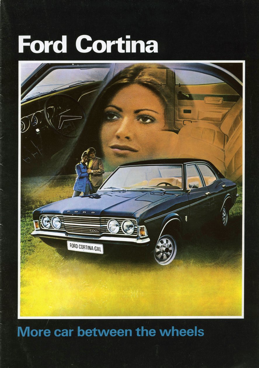 1972 Ford Cortina Mk3 verkoopbrochure omslag door Unbekannt