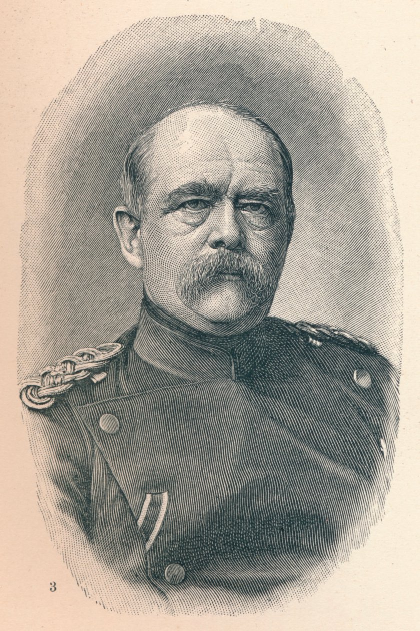 Otto Van Bismarck in vier stadia van zijn carrière door Unbekannt