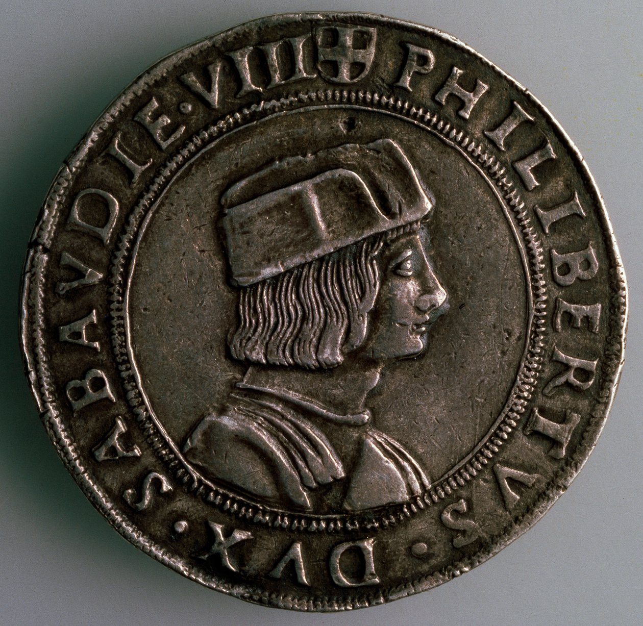 4-Testoon. Hertogdom Savoye, Italië, Voorzijde: Filibert II, Hertog van Savoye, 1497-1504 door Unbekannt