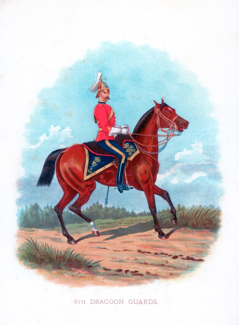 4e Dragonders, 1888 door Unbekannt