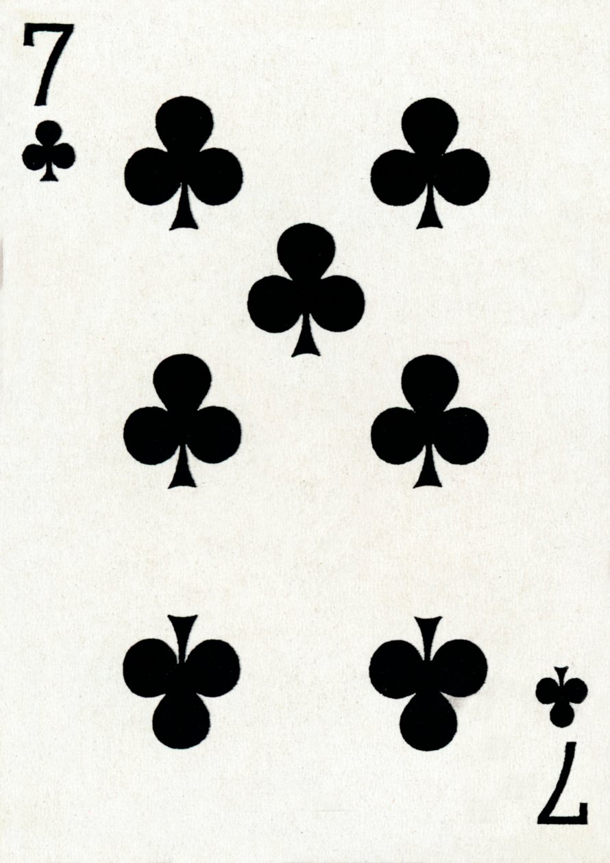 7 van Klaveren uit een kaartspel van Goodall & Son Ltd., ca. 1940 door Unbekannt
