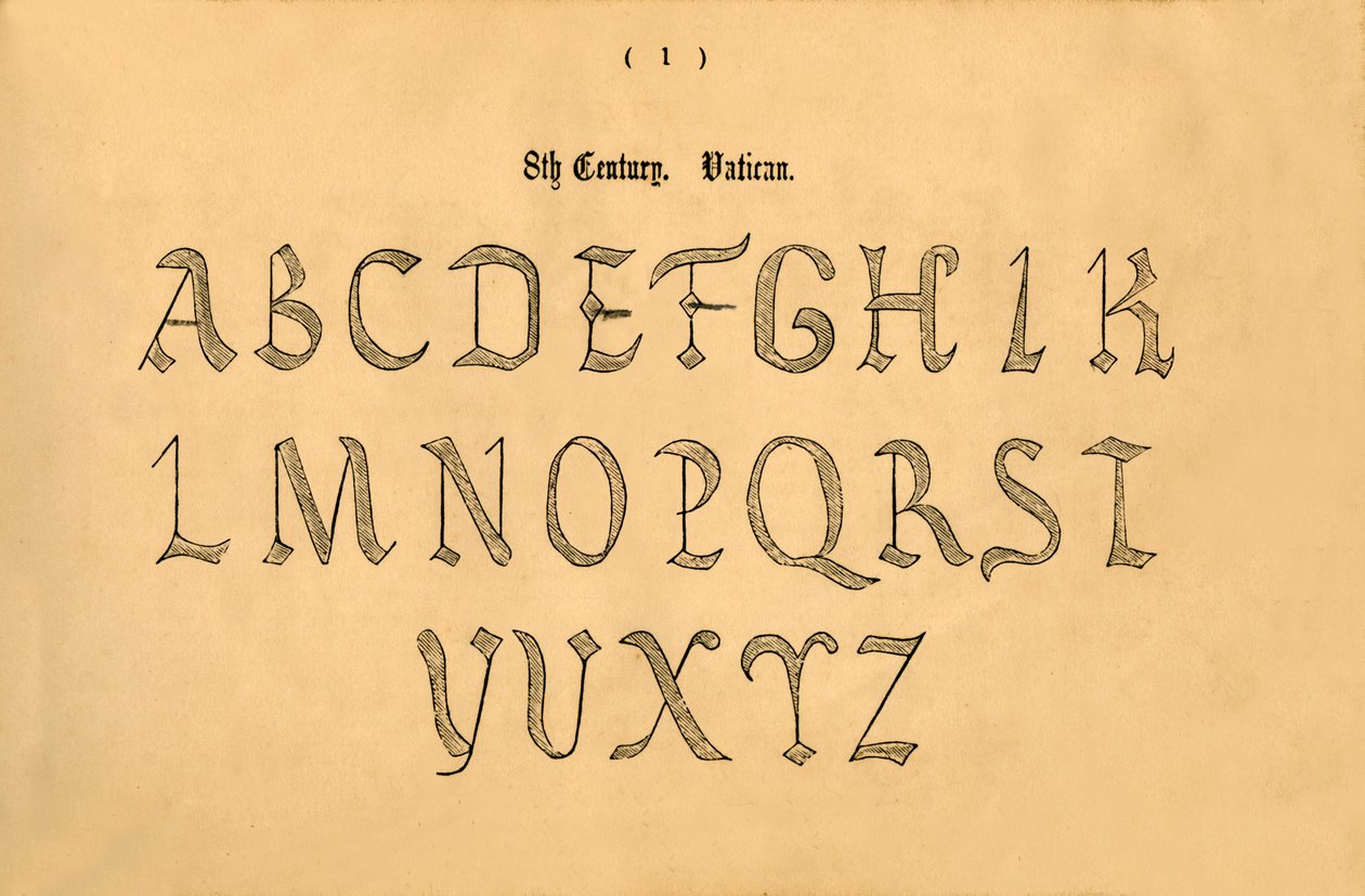 8e Eeuw. Vaticaan, 1862 door Unbekannt