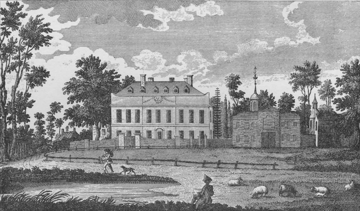 Een herenhuis op Stockwell Common, 1792, 1912 door Unbekannt