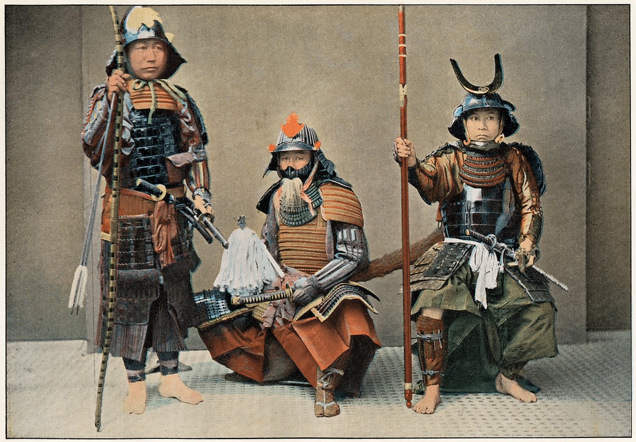 Een groep samurai door Unbekannt