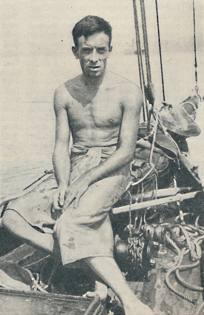 Een moderne Odysseus. Gerbault gefotografeerd in Suva, op de Fiji-eilanden door Unbekannt