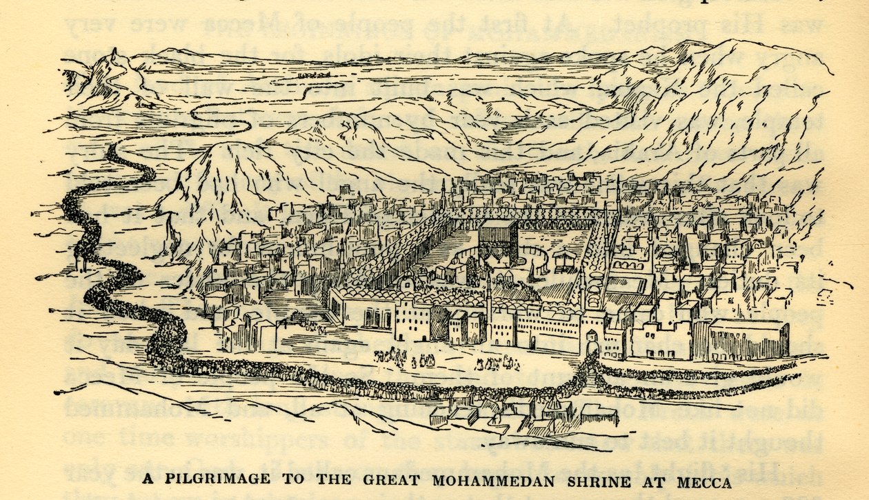 Een pelgrimstocht naar het grote Mohammedaanse heiligdom in Mekka, ca. 1930 door Unbekannt