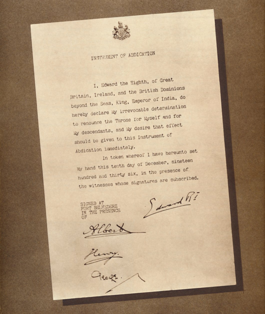 Een regeerperiode beëindigd, 1936 1937 door Unbekannt