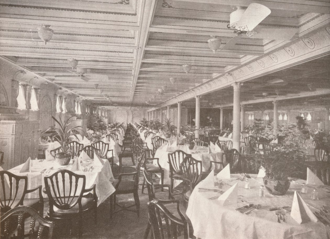 Een Royal Mail eetzaal, 1914 door Unbekannt