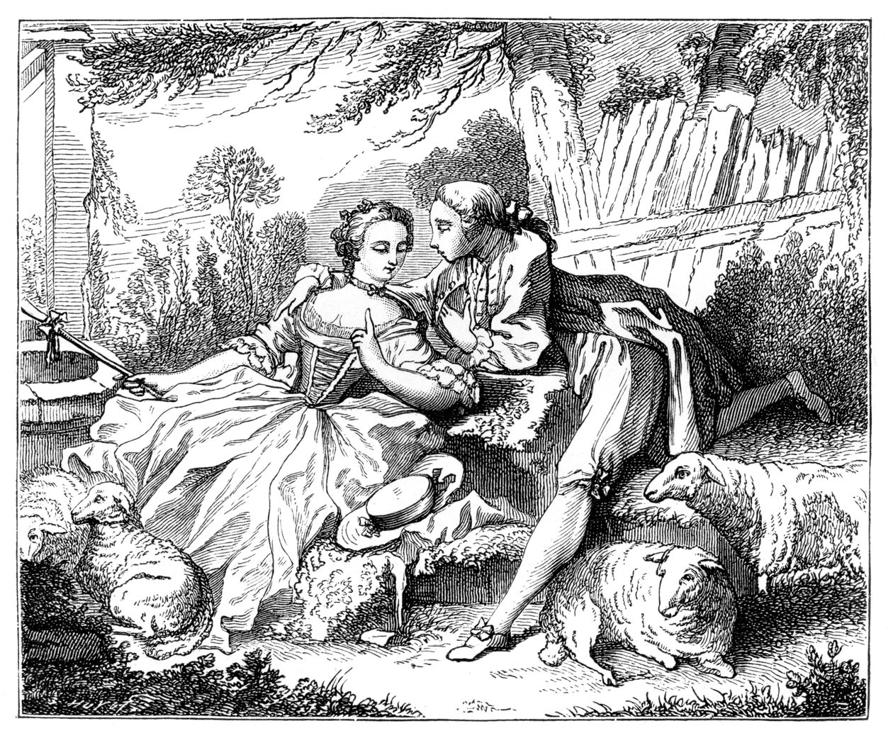 Een herderin, 1885 door Unbekannt