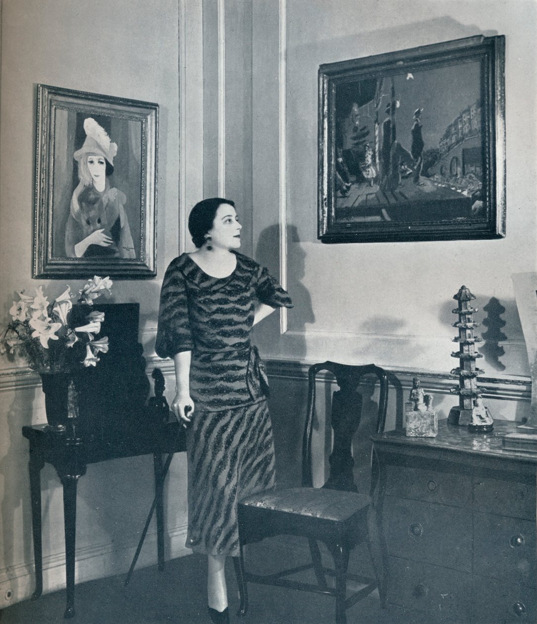 Een hoek in het huis van Lady Jowitt, 1934 door Unbekannt