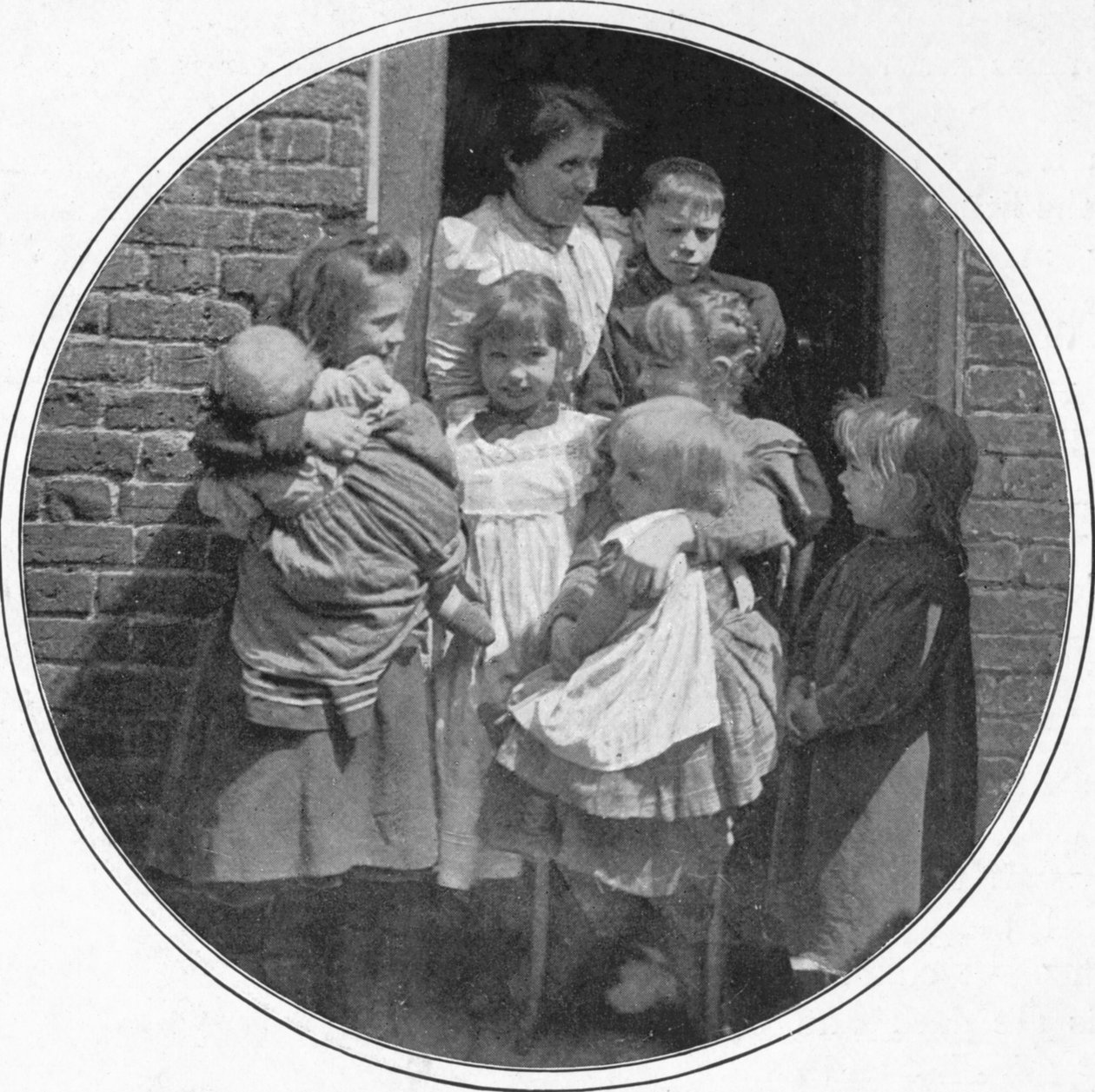 Een gelukkig groepje, Londen, ca. 1901 door Unbekannt