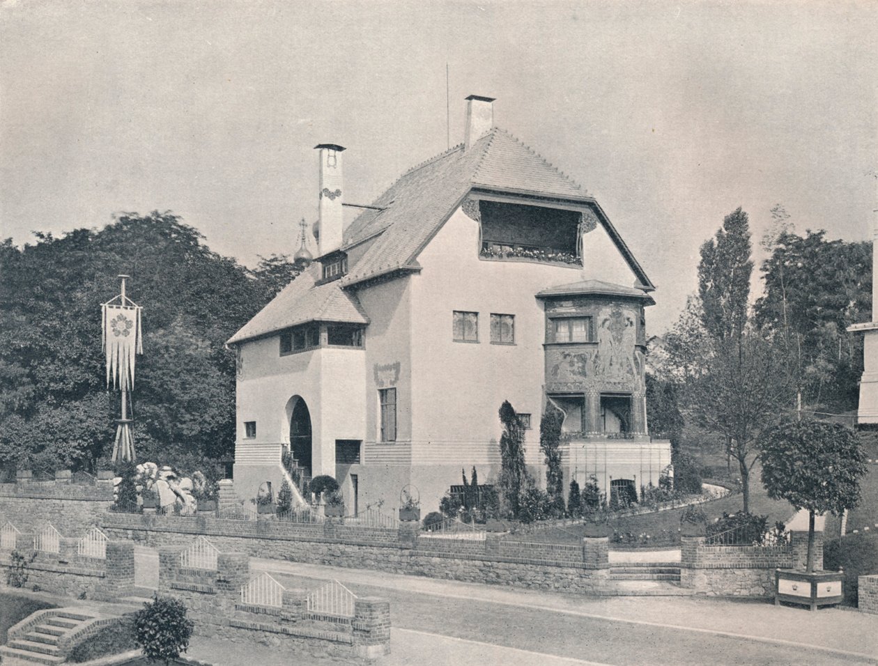 Een huis ontworpen door Hans Christiansen, c1901 1901-1902 door Unbekannt