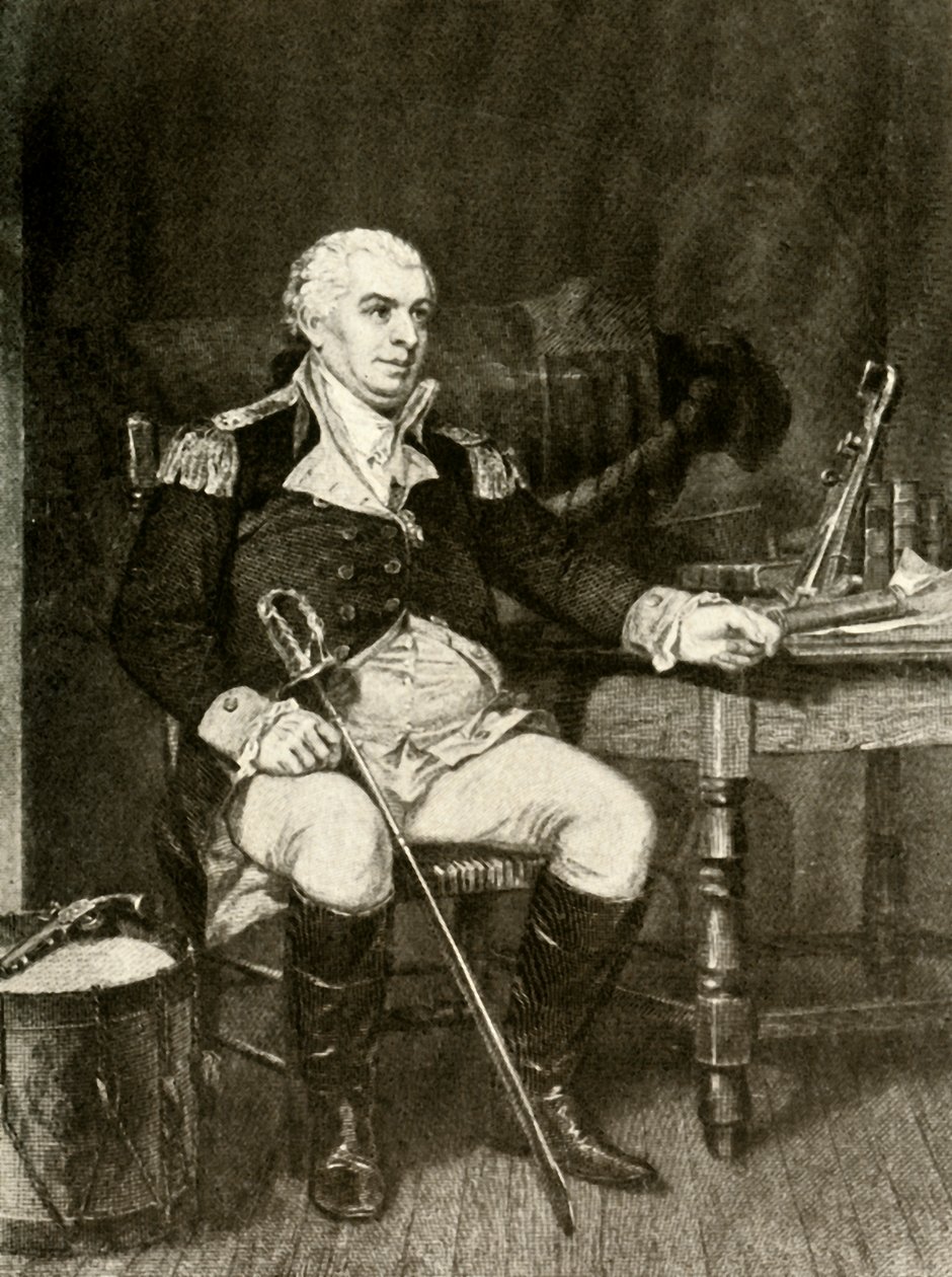 Een portret van Commodore Barry van de Amerikaanse marine, c1780 door Unbekannt