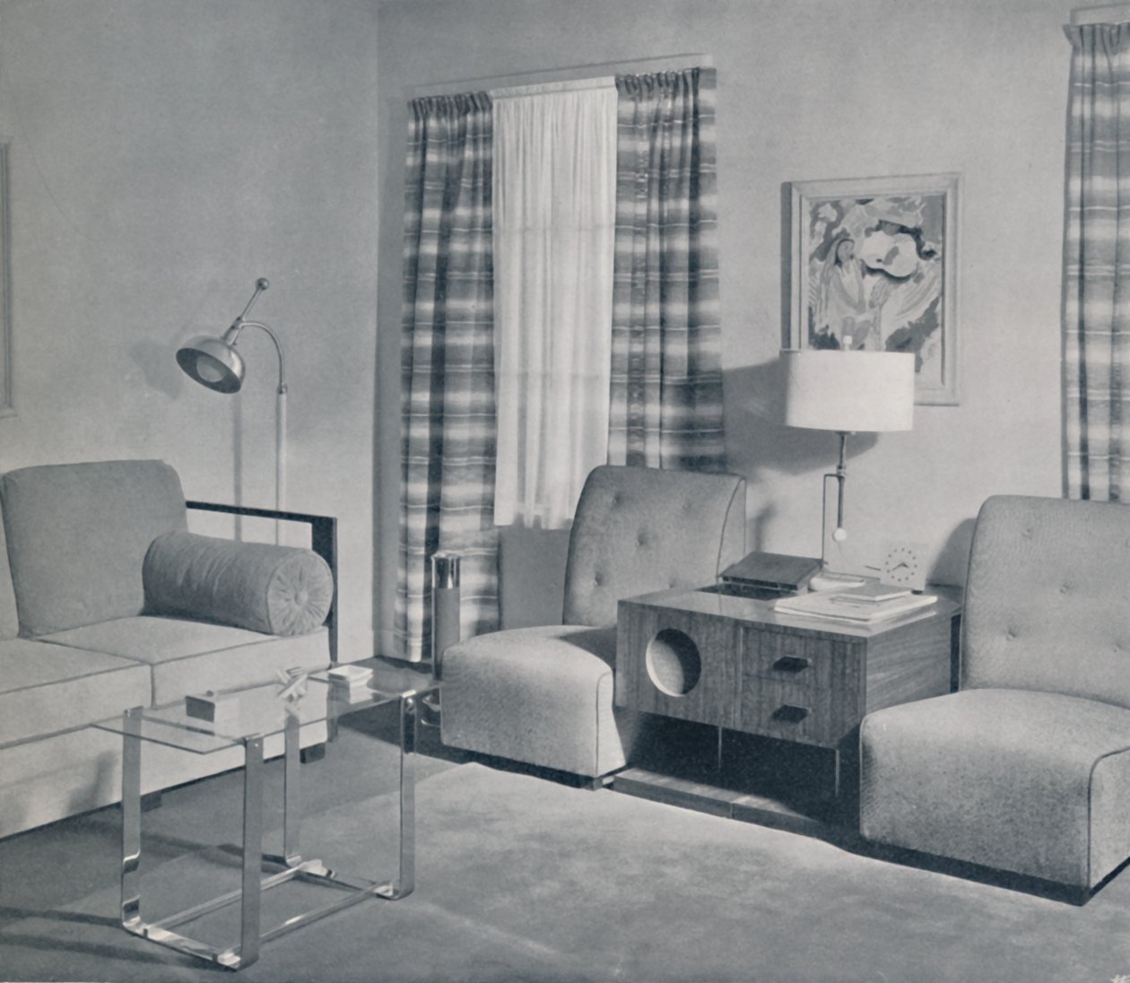 Een uitzicht in een tweekamerappartement in het Keeler-gebouw, Grand Rapids, Michigan, 1935 door Unbekannt