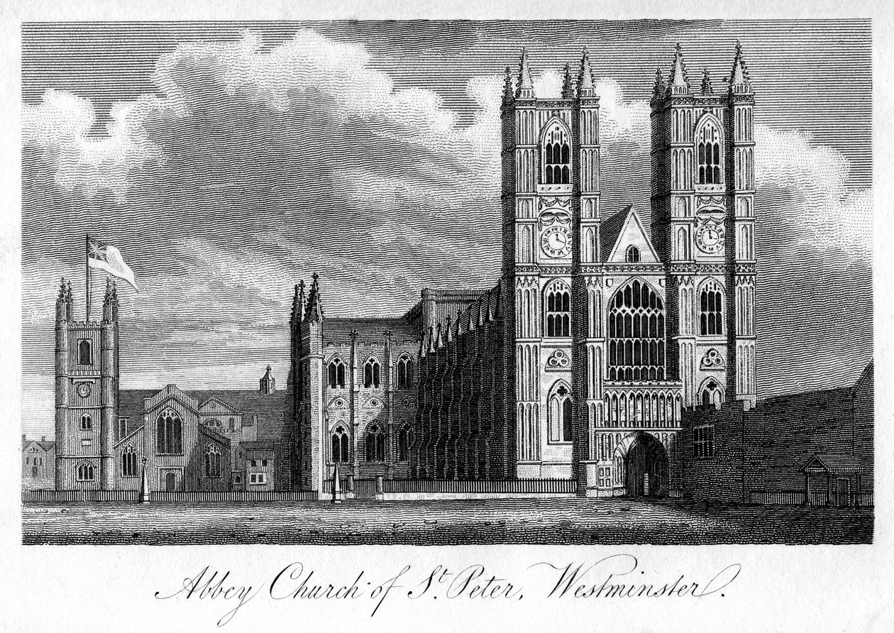 Abdijkerk van St. Pieter, Westminster, Londen, 1805 door Unbekannt