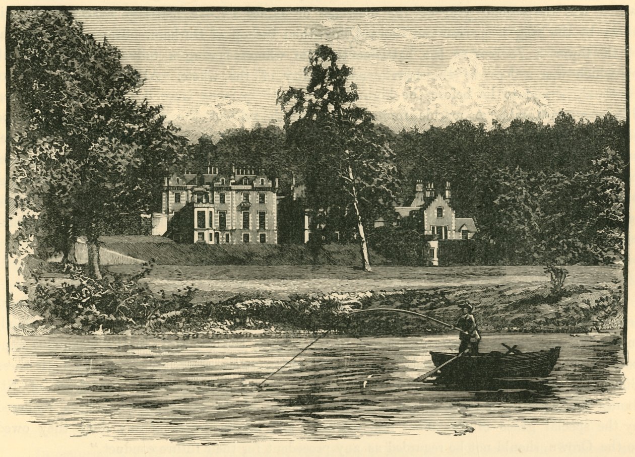 Abbotsford, vanaf de rivier, 1898 door Unbekannt