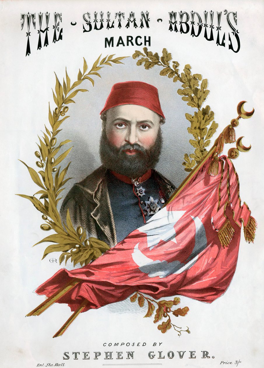 Abd-ul-Aziz 1830-1876, Sultan van Turkije vanaf 1861, ca. 1871 door Unbekannt
