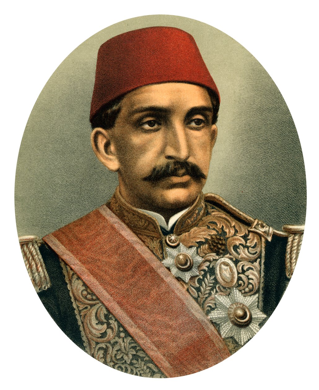 Abdul Hamid II, Sultan van Turkije, eind 19e eeuw door Unbekannt