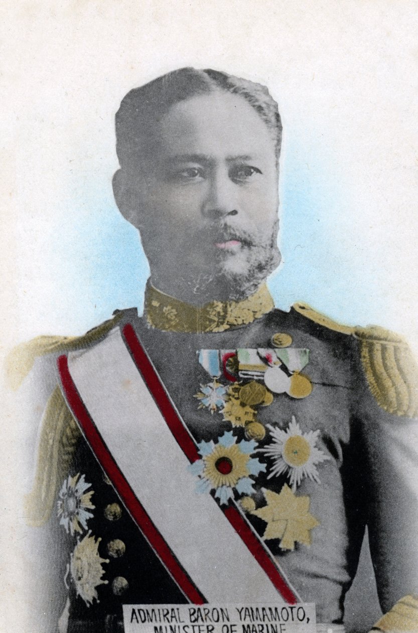 Admiraal Yamamoto, Japanse Minister van de Marine, c1904-1905 door Unbekannt