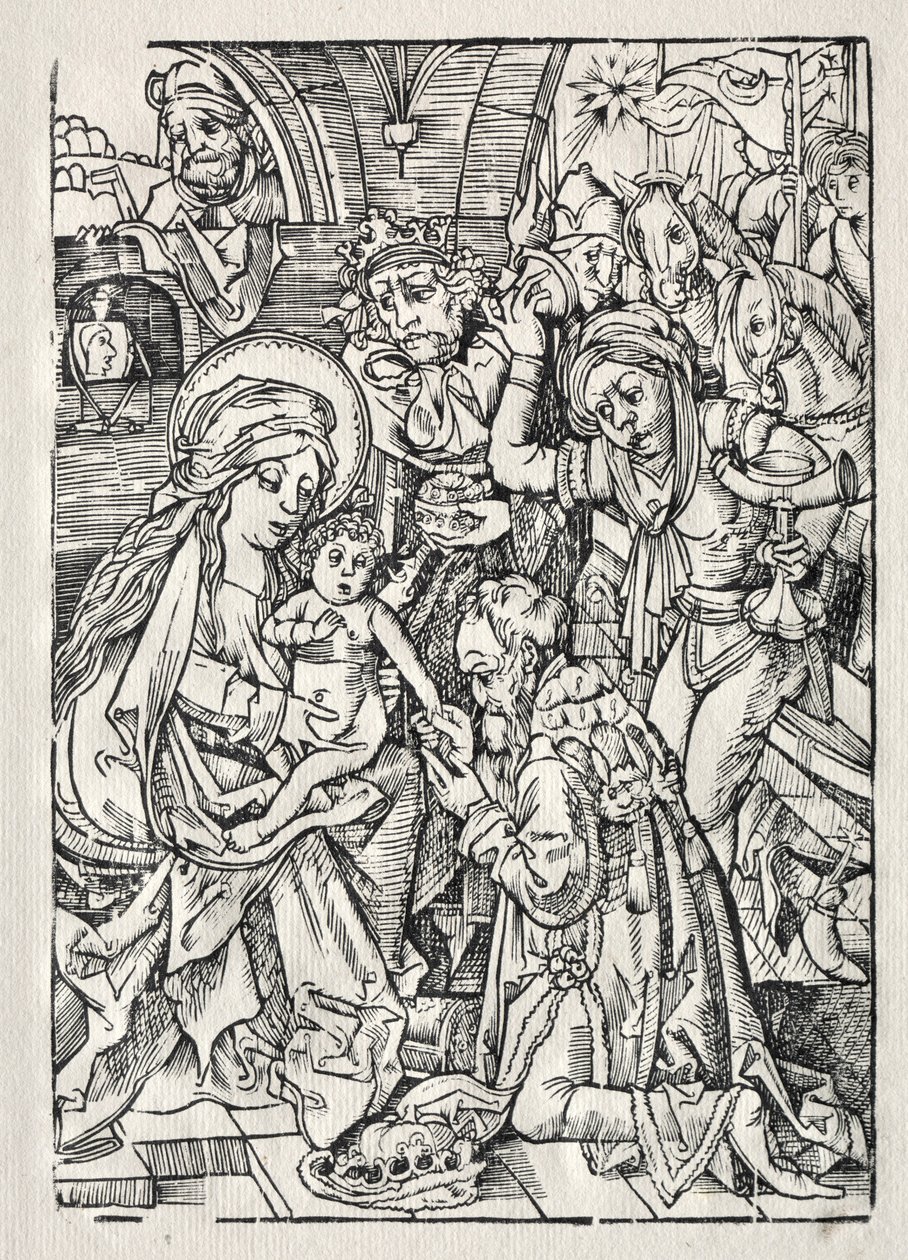 Aanbidding van de Koningen, ca. 1500 door Unbekannt