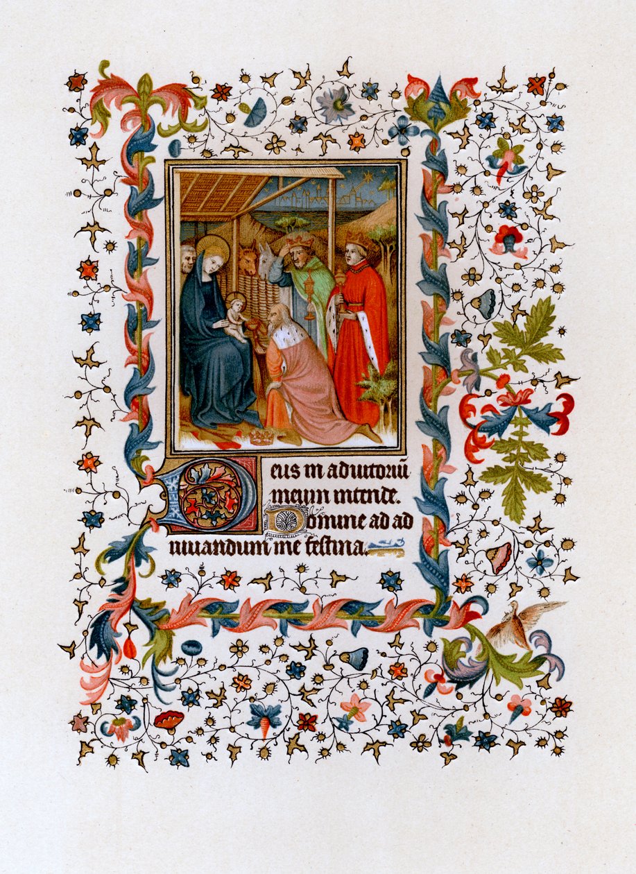 Aanbidding der wijzen, c1420 door Unbekannt
