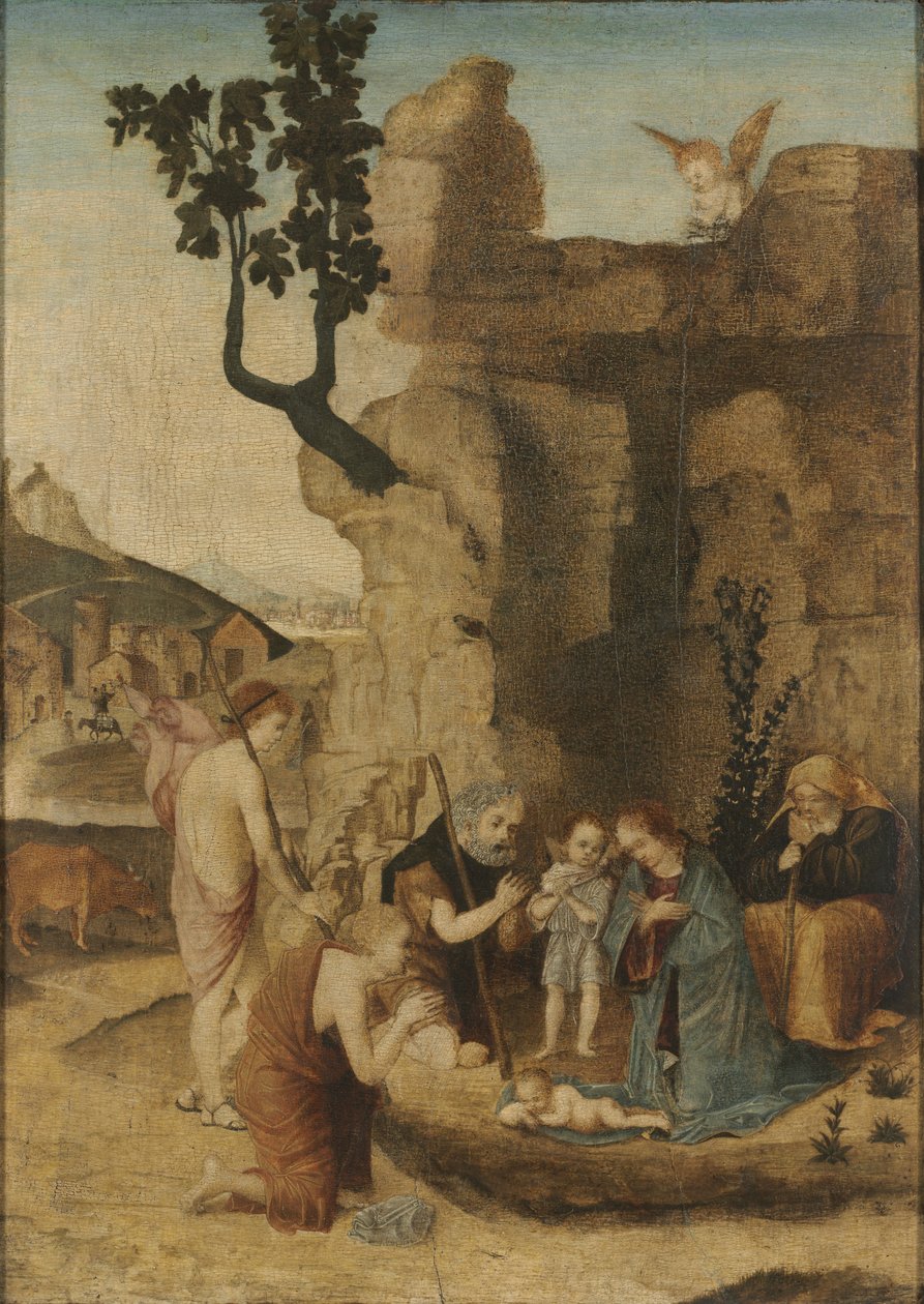 Aanbidding van de herders, c. 1500 door Unbekannt