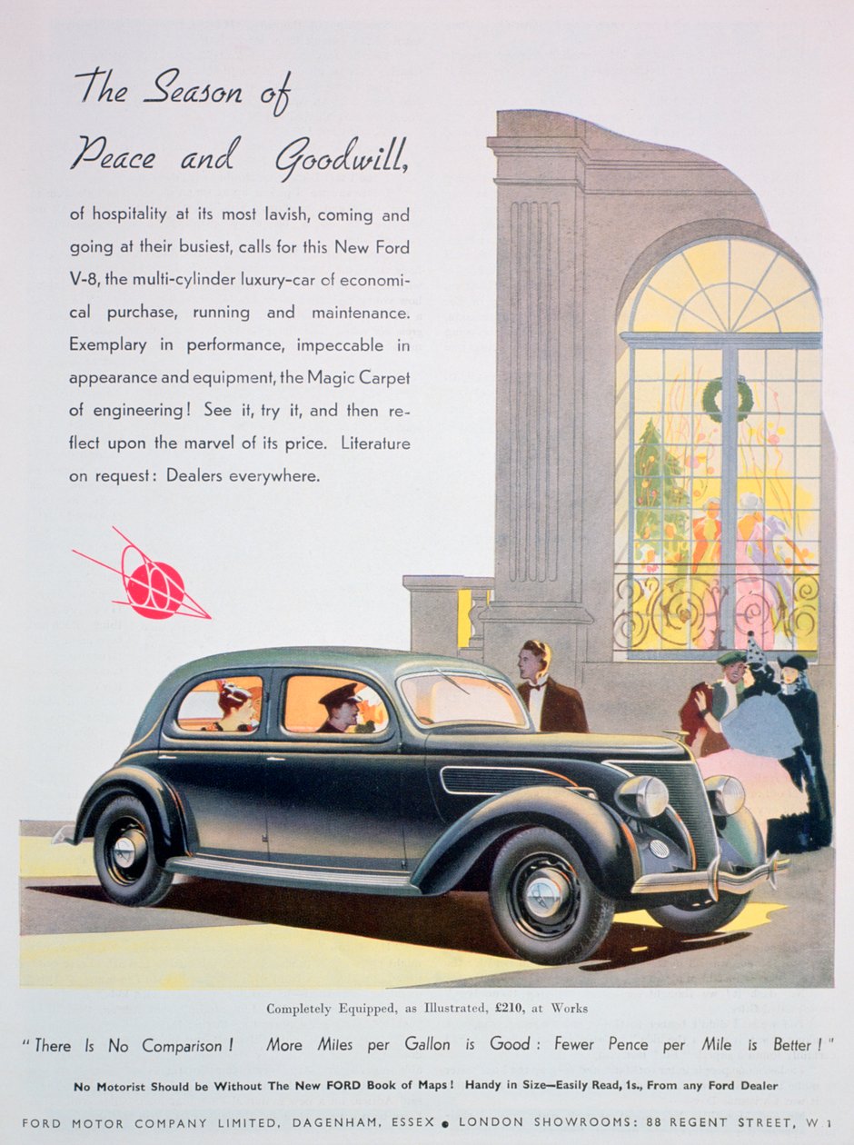 Advertentie voor Ford motorauto