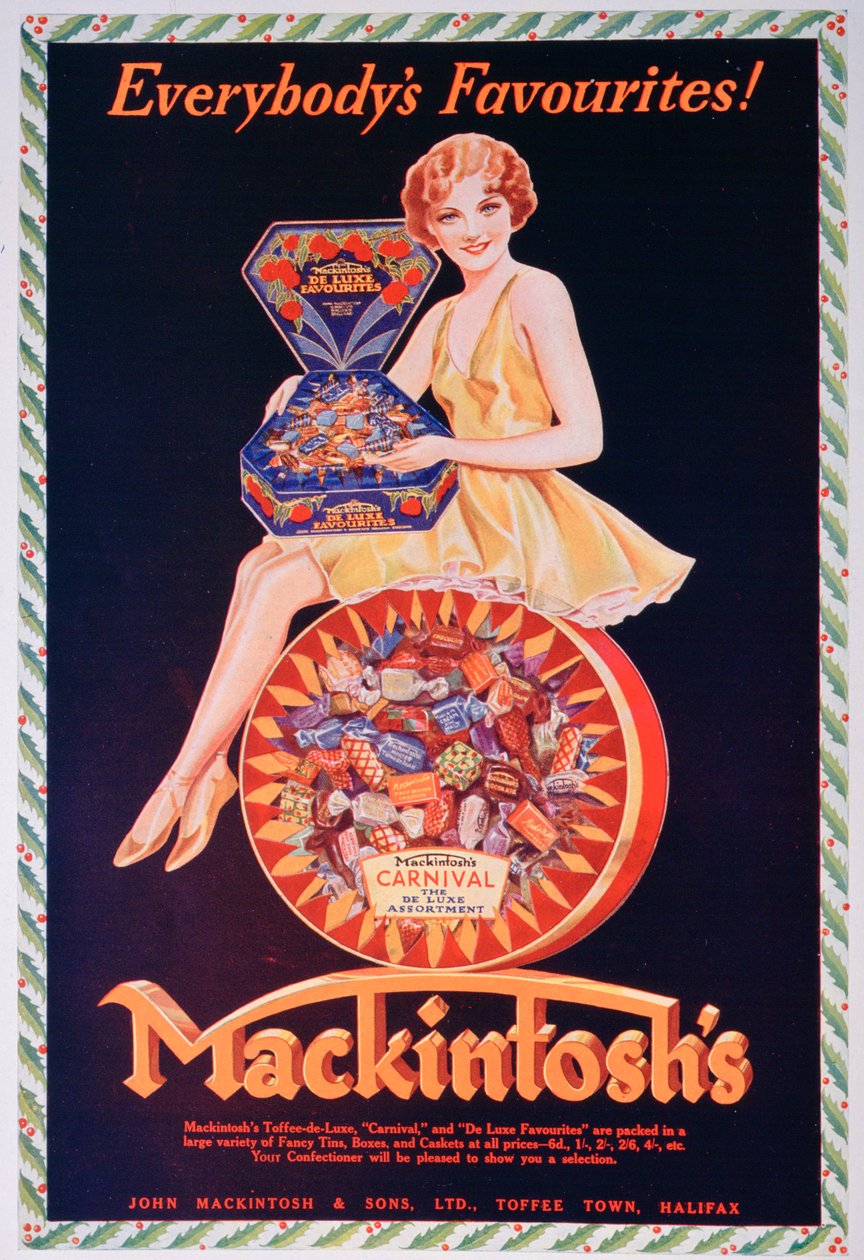 Advertentie voor Mackintoshs toffee, 1932 door Unbekannt