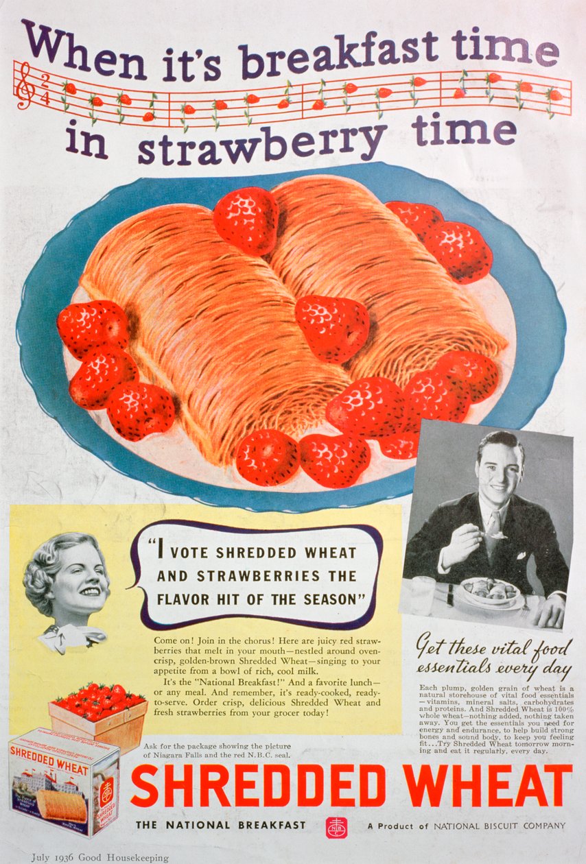 Advertentie voor Shredded Wheat door Unbekannt