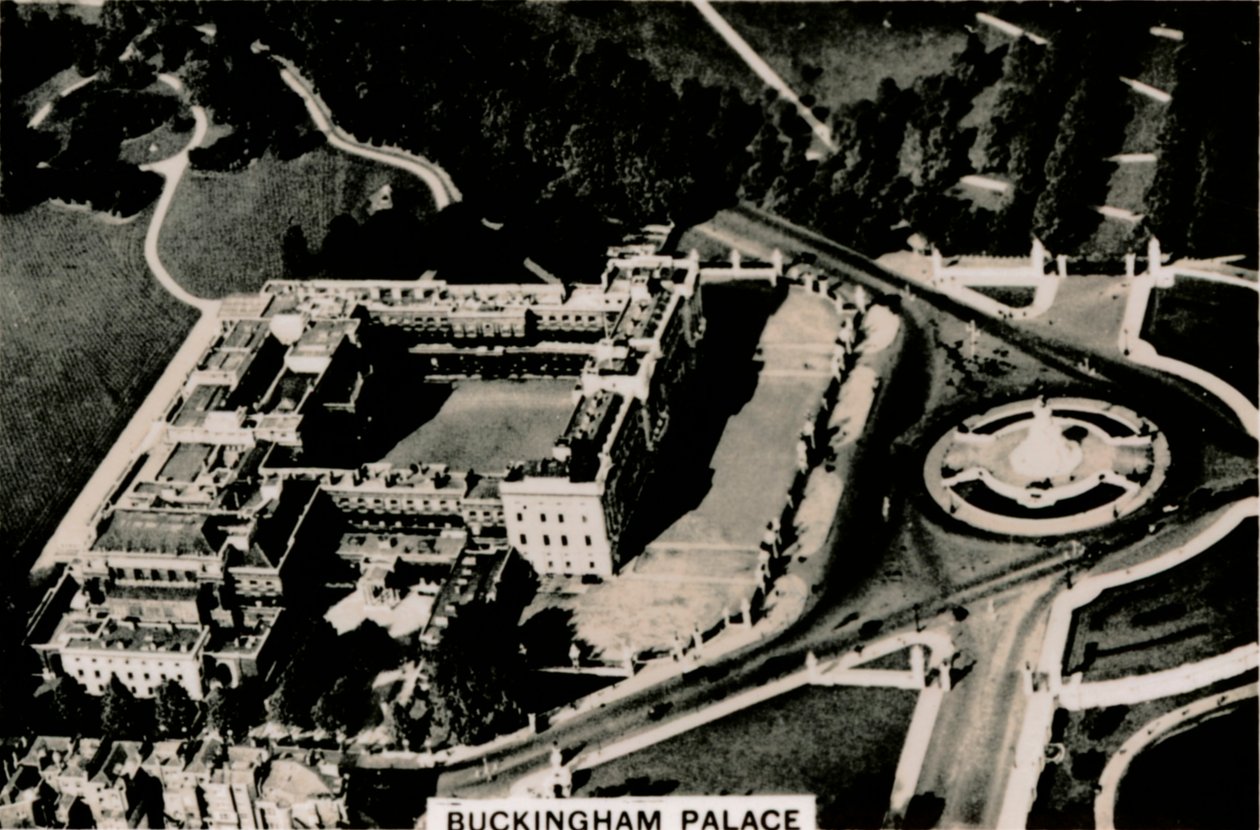 Luchtfoto van Buckingham Palace door Unbekannt