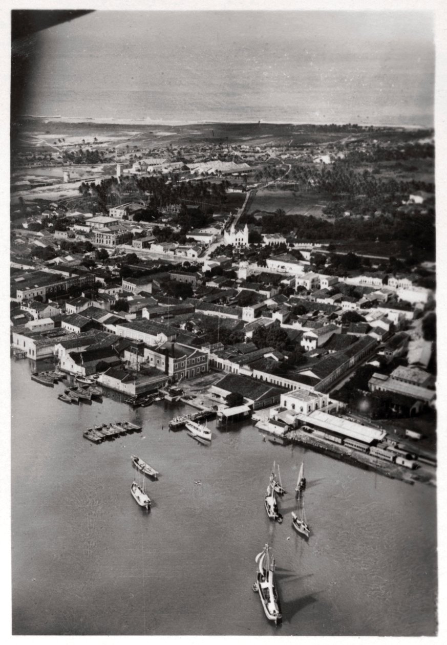 Luchtfoto van Natal, Zuid-Afrika, vanuit een Zeppelin, 1930 1933 door Unbekannt