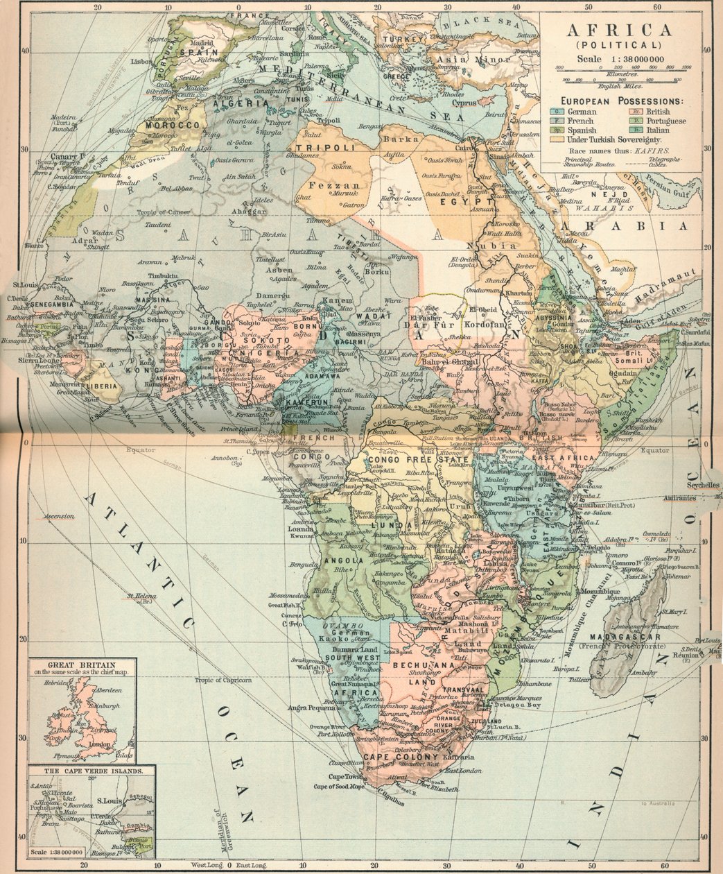 Afrika Politiek, ca. 1902, 1903 door Unbekannt