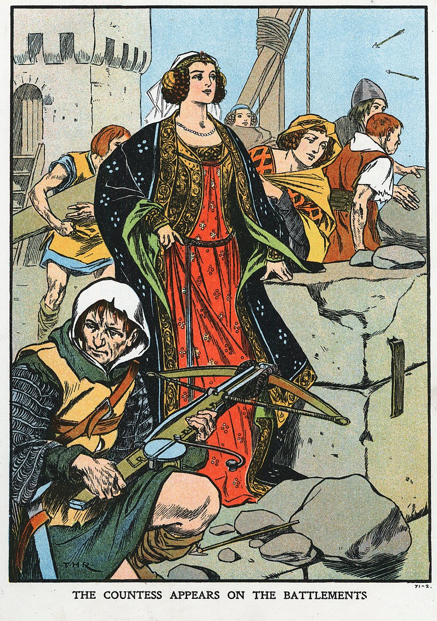 Agnes, gravin van Dunbar 1312-1369, bekend als Zwarte Agnes, 1338 begin 20e eeuw door Unbekannt