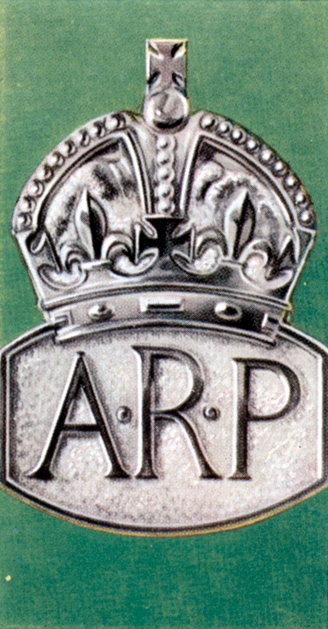 Luchtbeschermingsmaatregelen, sigarettenkaart, Brits, 1938 door Unbekannt