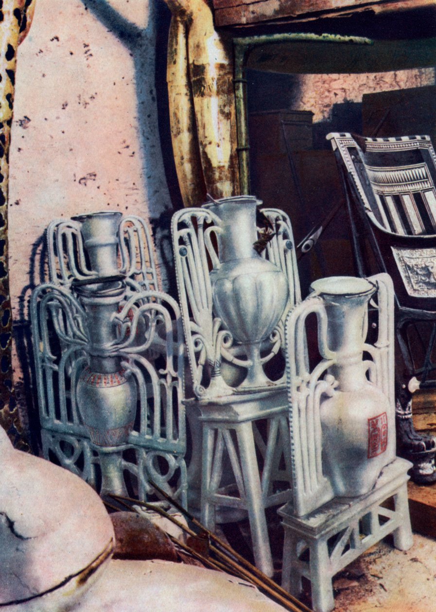 Albasten vazen, graf van Toetanchamon, Egypte, 1933-1934 door Unbekannt