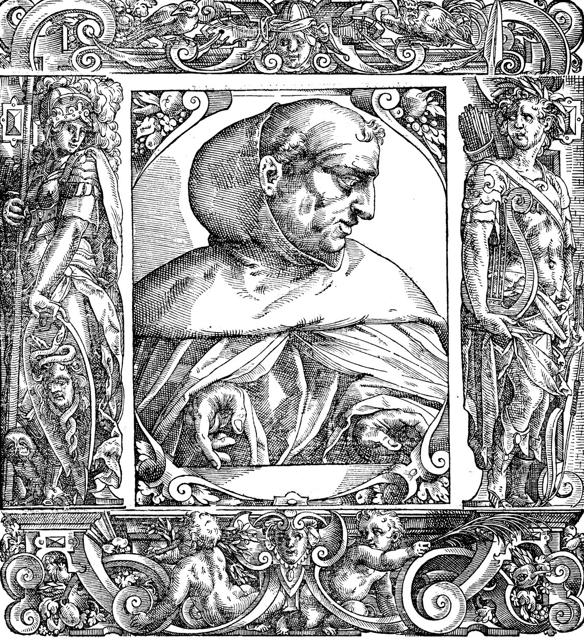 Albertus Magnus ca. 1200-1280, Duits geboren Dominicaanse monnik, 16e eeuw door Unbekannt